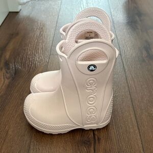 CROCS Kids Quartz Pink Rain Boots